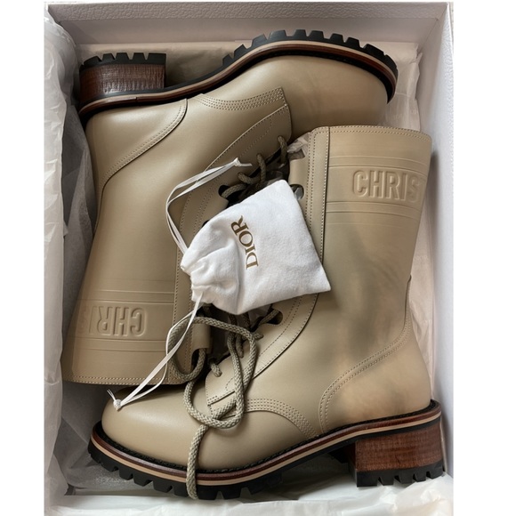 DIOR ANKle lace up Logo boots - Picture 4 of 5